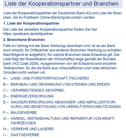 Sonderbedingungen Giro pur